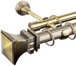  Parga Dupla Függönyrúd - Antik Arany - 400 cm