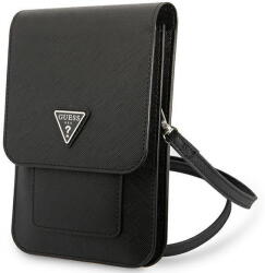 Guess Handbag GUWBSATMBK black / black Saffiano Triangle