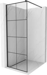 Mexen Kioto Walk-in Zuhanyfal - 80x200 cm - Fekete (5907709132634)