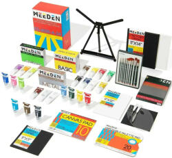  Festőkészlet festőálvánnyal - MEEDEN Artist Acrylic Painting Set with Sketch Easel Box