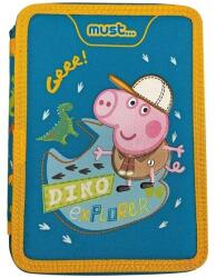 Peppa Pig - George, a felfedező tolltartó, 2 cipzár, 15 x 5 x 21 cm (482740)