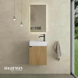 MARMY CODE 36x18x45 JOBBOS függ. alsószekrény, 1 ajtó, laminált (mosdó nélkül) Honey Oak 20 10 01 04 12 85 (20 10 01 04 12 85)