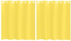 vidaXL 2 db sárga színű fátyolfüggönyök rojtokkal 4102131 (4102131)