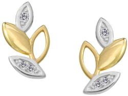  Levél mintás arany fülbevaló, arany ékszer