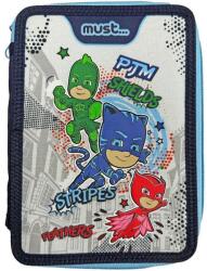 PJ Masks Felszerelt tolltartó, Hősök pizsamában - Bárkiből lehet hős, 2 cipzár, 15 x 5 x 21 cm (484277)