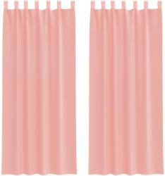 vidaXL 2 db rózsaszínű voile függönyök rúd zsebekkel 0.25 kg 4102200 4102200 (4102200)