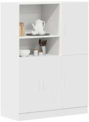  2 részes fehér szerelt fa konyhai szekrénygarnitúrák