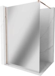 Mexen Kioto Walk-In Zuhanyfal - 120x200 cm - 8 mm Tükörüveg - Rózsaszín Arany (5907709132511)
