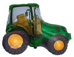  Fólia lufi, mini forma, zöld traktor