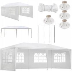 Plonos XL kerti Pavilon 4 oldallal 3x6m - fehér