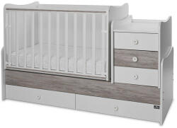 Lorelli Maxi Plus kombi ágy 70x160 - White & amp; Artwood ÚJ