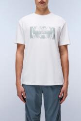Napapijri Napapijri, Normál fazonú logós póló, Fehér, Világoszöld, 3XL (NP0A4IEA-2061-XXXL)