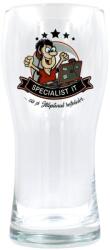 Nekupto Söröspohár üzenettel Specialist IT kicsi, 500 ml (NKPHHOBBY030)