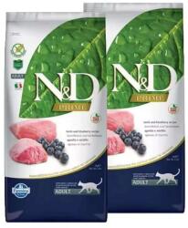 N&D N& D Prime Cat bárány & áfonya Adult 2x5kg