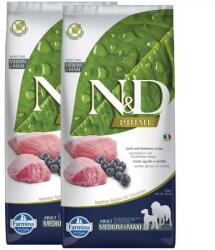 N&D N& D Dog Prime bárány & áfonya adult medium & maxi 2x12kg