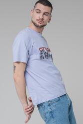 JACK & JONES Jack & Jones, Kerek nyakú mintás póló, Halványlila, M (12272981-COSMIC-SKY-M)