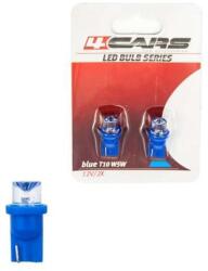  Izzó 1 LED Kék T10 12V - 2 db