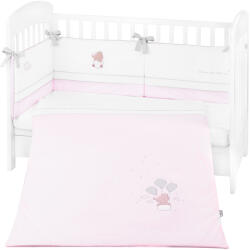 KikkaBoo Бебешки спален комплект с бродерия Kikkaboo - Dream Big, EU style, 60 х 120 сm, 2 части, Pink (41101020119)