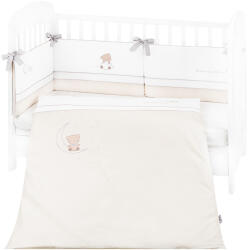 KikkaBoo Бебешки спален комплект с бродерия Kikkaboo - Dream Big, EU style, 60 х 120 сm, 2 части, Beige (41101020117)