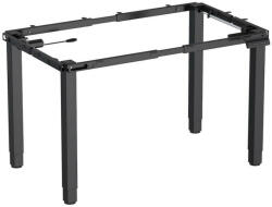 LVN System Óriás asztalokhoz | Állítható méretű elektromos íróasztal keret dupla motorral, nagy teherbírással ülő-/állómunkához memória funkció +USB-C fekete LVN System Control Flex Pro LV1352 - pepita