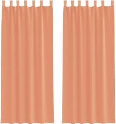 vidaXL 2 db terrakotta fátyolfüggönyök hurokkal 140x260 cm 0.33 kg 4102325 (4102325)
