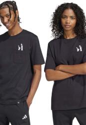 adidas Sportswear adidas Sportswear, Lounge Slide pamutpóló, Fekete, M (JC5283-M)