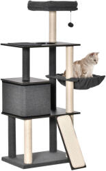 PawHut Játszókészlet macskáknak PawHut, Sisal, 60x40x146 cm, szürke/bézs