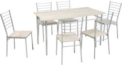 Praktiker Living étkezőszett 1 Asztal 6 Szék