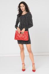 VILA Vila, Darlene csillámos ruha V-alakú hátrésszel, Fekete, Ezüstszín, XS (14100899-BLACK-BEAUTY-XS)