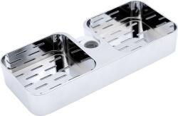 Sanotechnik Zuhanyrúdra Szerelhető Polc Univerzális 19-22-25mm átmérőjű Rúdra 25, 4x11x4cm (as500)