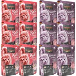 Leonardo Finest Selection Nyúl áfonyával 6x85 g + Borjúhús zöldségekkel 6x85 g