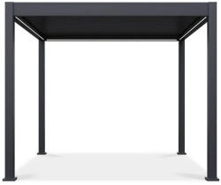  SUN ELEGANCE 3x3 m Motoros antracit terasz pergola + LED világítás