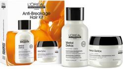 L'Oréal L'Oréal Professionnel Serie Expert Metal Detox utazó méretű szett, hajból való fémtartalom eltávolításához, minden típusú festett, színezett vagy balayage hajhoz, sampon 100 ml + maszk 75 ml