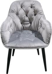 Praktiker Praktiker 86x58x60cm szürke bársony étkezőszék