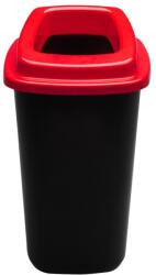Plafor Sort szelektív hulladékgyűjtő, szemetes 28L piros/fekete (PL-683-04-93183)