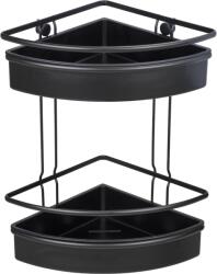 WENKO Molinella Sarokpolc, Fali 30x35x21, 5cm 2 Részes, Matt Fekete