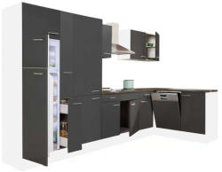 Leziter Yorki 370 sarok konyhabútor felülfagyasztós hűtős kivitelben - pepita - 470 820 Ft