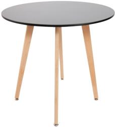  Kerek étkezőasztal Eden Ø80 cm - Fekete
