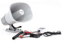 Thunder CA-800F Mágneses tölcséres autós kihangosító szett, hangosbemondó 50W (USB/BT) + MIKROFON