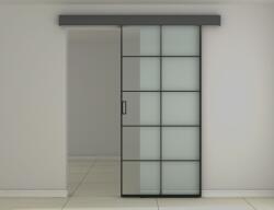 Unic Spot Tolóajtó ajtólap 93, 5x205, 8cm savmart üveg, kerettel ASB-002