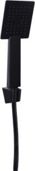 Quadrat Bistro Zuhanyszett, 1, 5 M Fém Gégecső, Falifix, 1 Funkciós Zuhanyfej, Fekete
