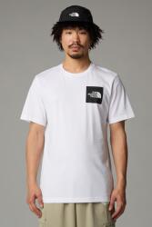 The North Face The North Face, Kerek nyakú póló logóval a mellrészén, Fehér, Fekete, L (NF0A8A6MFN41-L)