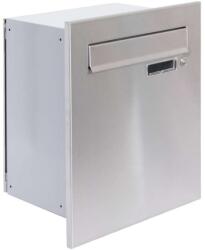  S10T Beépíthető Postaláda - RAL9006 + Rozsdamentes