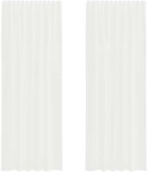 vidaXL 2 db fehér voile függönyök rúd zsebekkel 0.25 kg 4102245 4102245 (4102245)