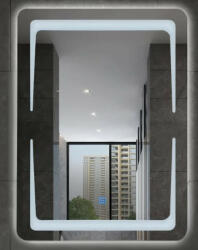 Global Viva Viva AURA NORD fürdőszobai tükör - érintőkapcsolóval - LED - ÁLLÓ / FEKVŐ - 60 x 80 cm