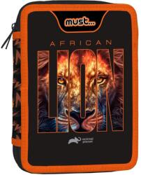 Animal Planet tolltartó - Afrikai oroszlán, 2 cipzár, 15 x 5 x 21 cm (000571015)