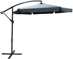 AKORD - Kert Napernyő CYNIA 245x300x300 Szürke, UV-álló, Vízálló, Állítható Dőlésszög, Fém Vázzal (PARAOGROCYNIACIEMSZAR)