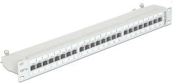 Delock 19" Patch Panel 24 Port Cat. 6A szürke (43319)