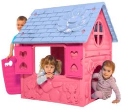  Játszóház - Rózsaszín Műanyag Játék Ház - 106x98x90 cm