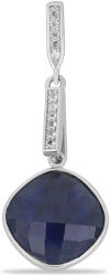  Ezüst Medál Ausztrál Kék Zafírral és Fehér Topázzal, Y54061